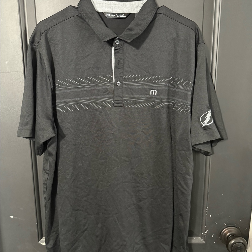 Tampa Bay Lightning Travis Mathew’s Men's Black Polo Shirt